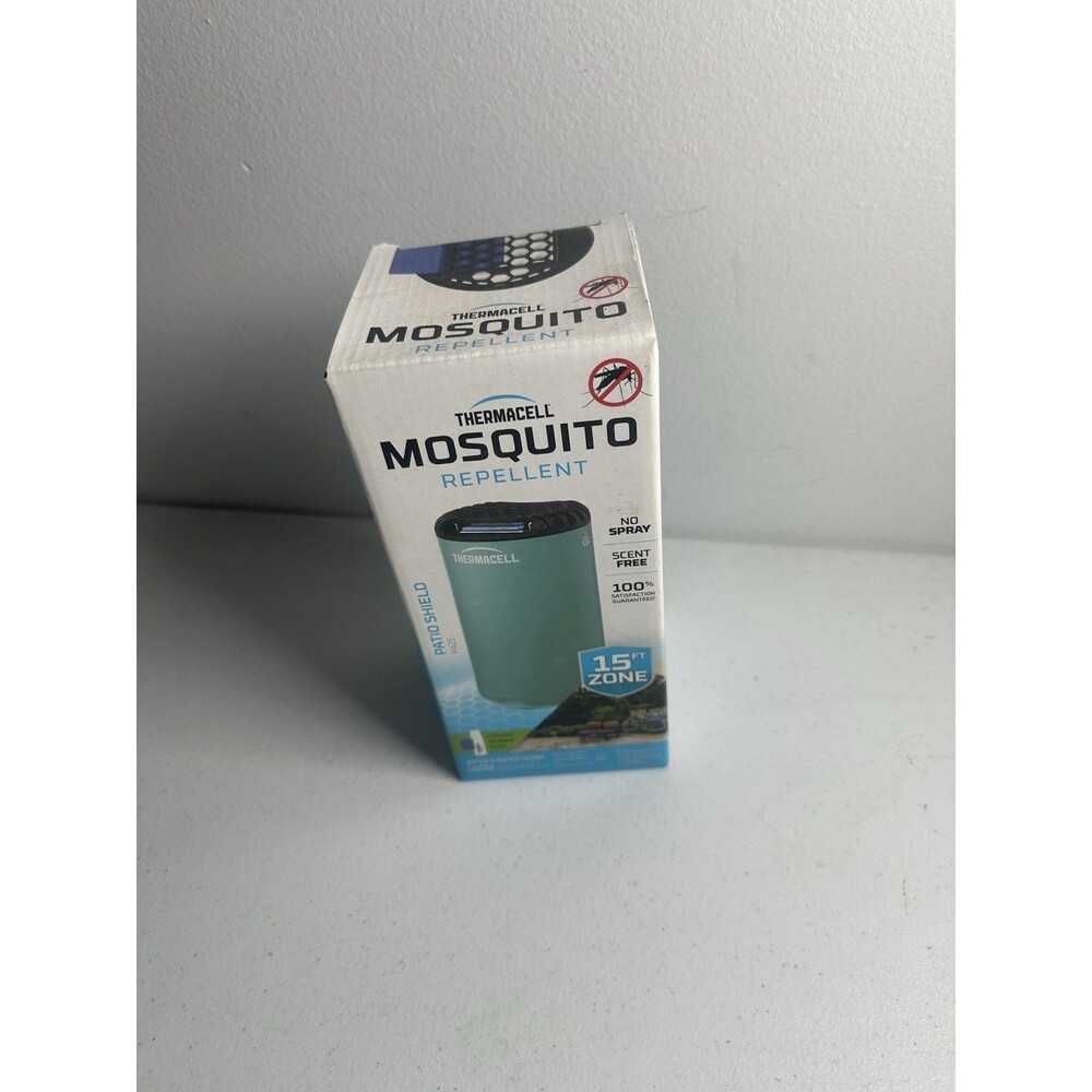 Thermacell Mosquito REPELLENT Patio Shield 15 ft ZONE NO SPRAY Refillable Green